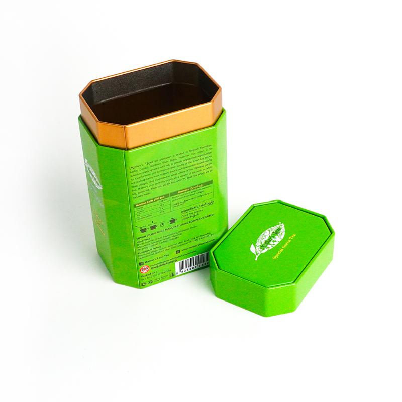 Caja de lata con impresión personalizada