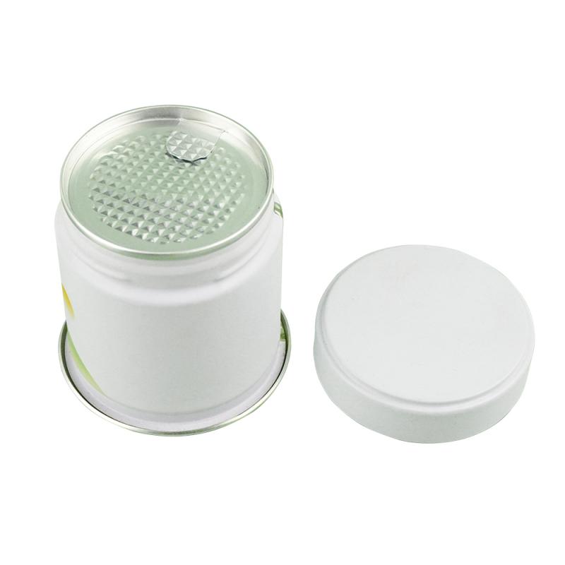 Small Matcha Metal Tin Can Per Candele