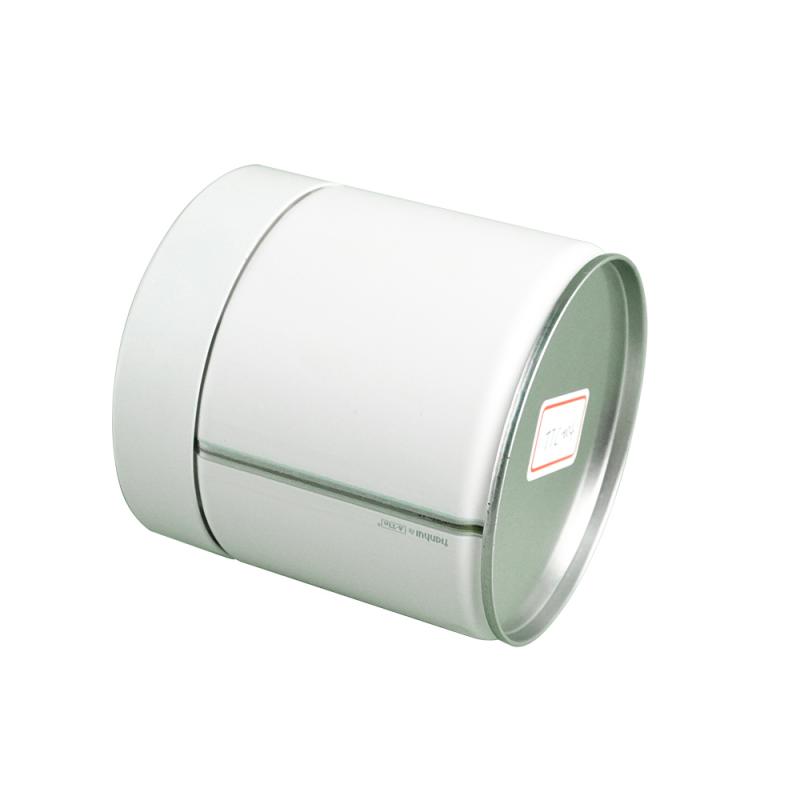 White Airtight Tins Tea Caddy